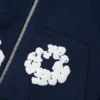 Sweat à capuche zippé « Cotton Wreath Hoodie » pour enfants, bleu marine