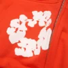 Sweat à capuche zippé « Cotton Wreath » orange foncé
