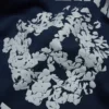Sweat à capuche zippé à empiècements Denim U bleu marine