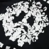 Sweat à capuche zippé à empiècements « Denim U » noir