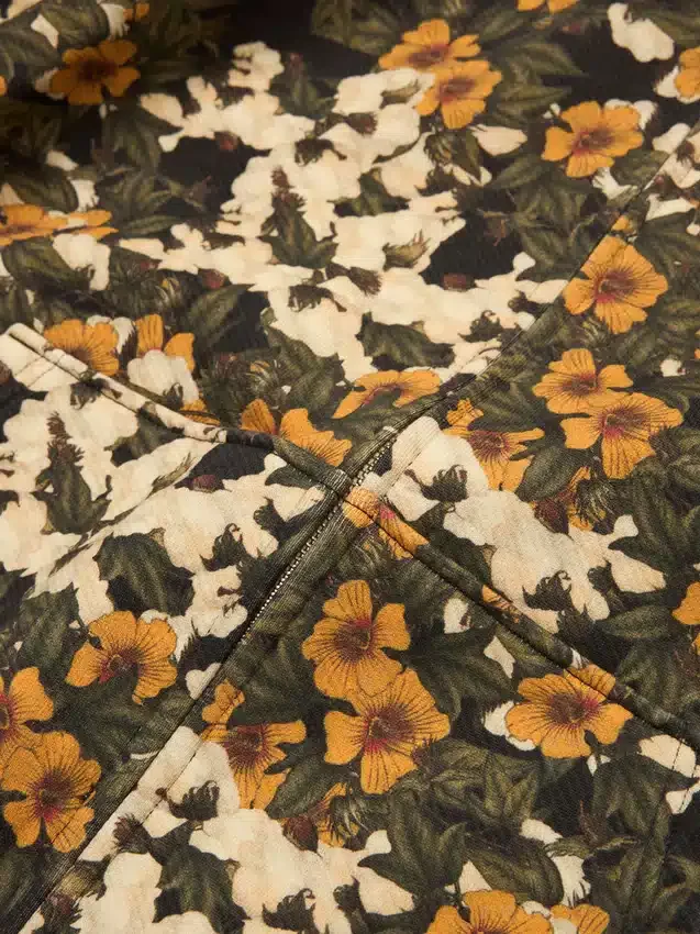 Sweat à capuche zippé à imprimé floral Libertas