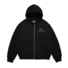Sweat à capuche zippé Pan-africain noir