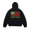Sweat à capuche zippé Pan-africain noir
