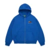 Sweat à capuche zippé « Pan African » bleu