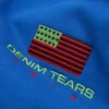 Sweat à capuche zippé « Pan African » bleu