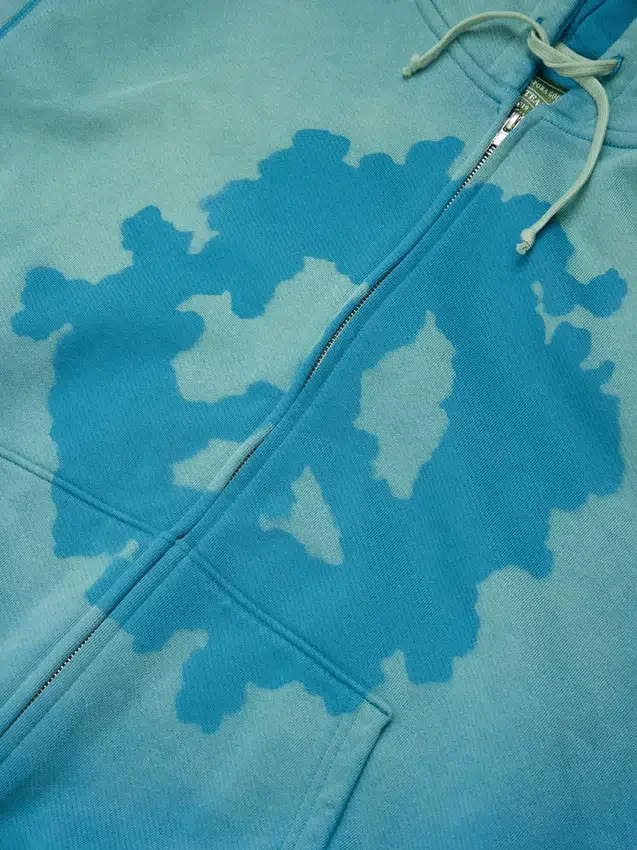 Sweat à capuche zippé « Peace Wreath Knockout » bleu