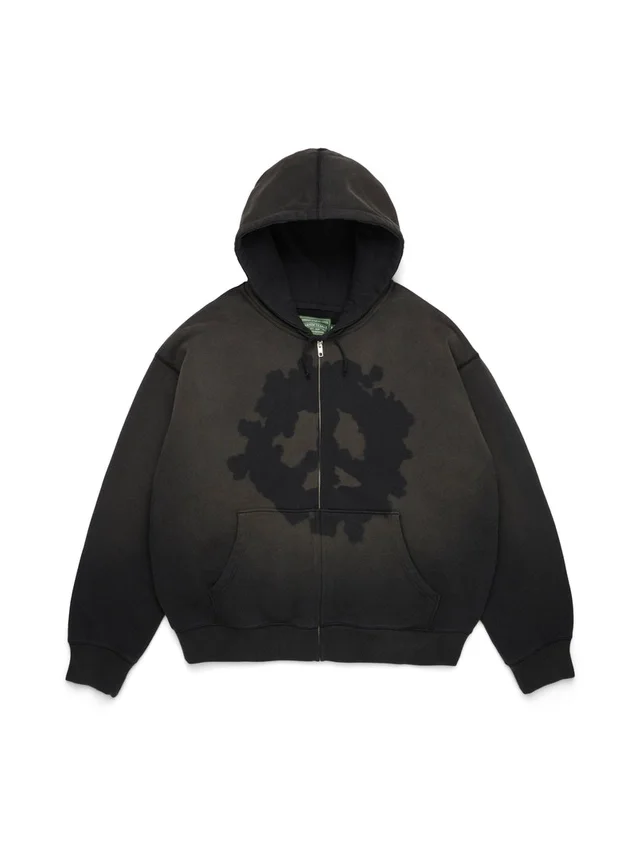 Sweat à capuche zippé « Peace Wreath Knockout » noir