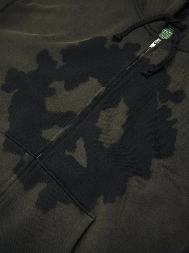 Sweat à capuche zippé « Peace Wreath Knockout » noir