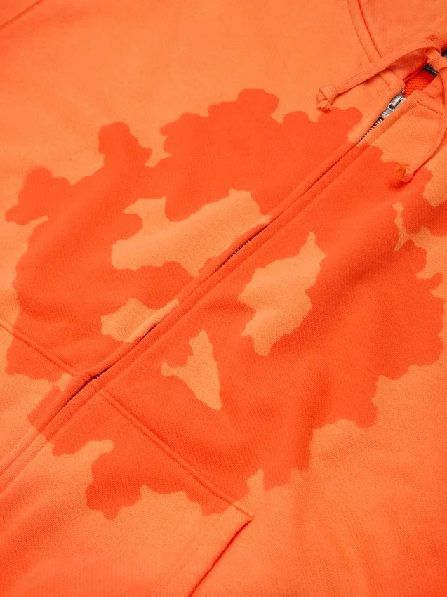 Sweat à capuche zippé « Peace Wreath Knockout » orange