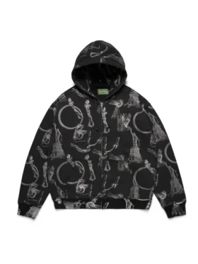Sweat à capuche zippé « Plates »