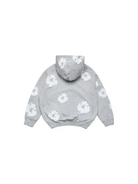 Sweat à capuche zippé pour enfant « Cotton Wreath Hoodie » Gris