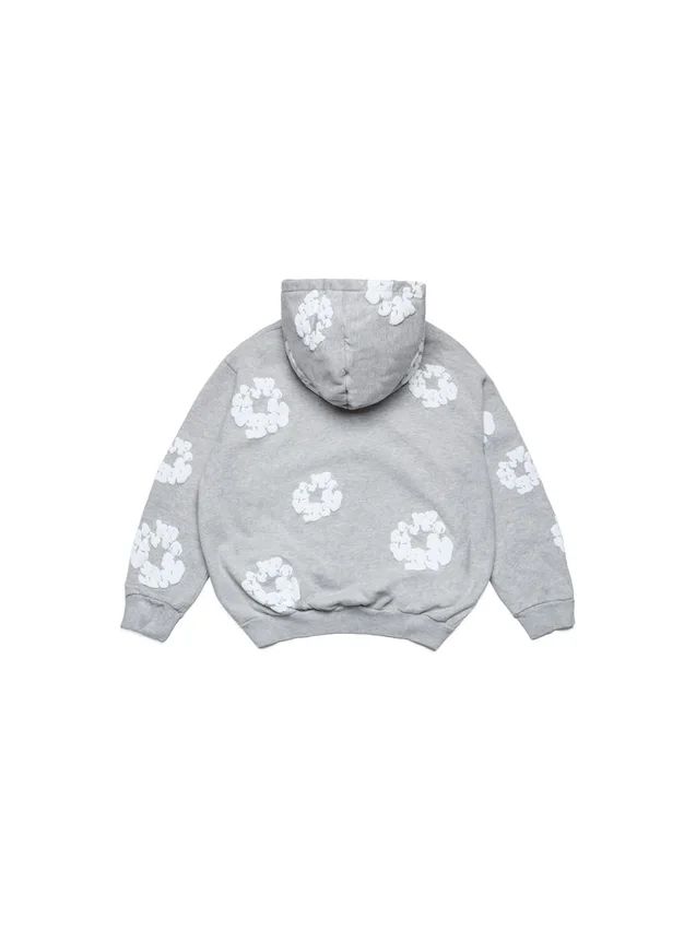 Sweat à capuche zippé pour enfant « Cotton Wreath Hoodie » Gris