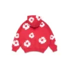 Sweat à capuche zippé pour enfant « Cotton Wreath Hoodie » rouge