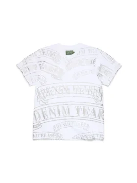 T-shirt ADG à imprimé bannière, blanc