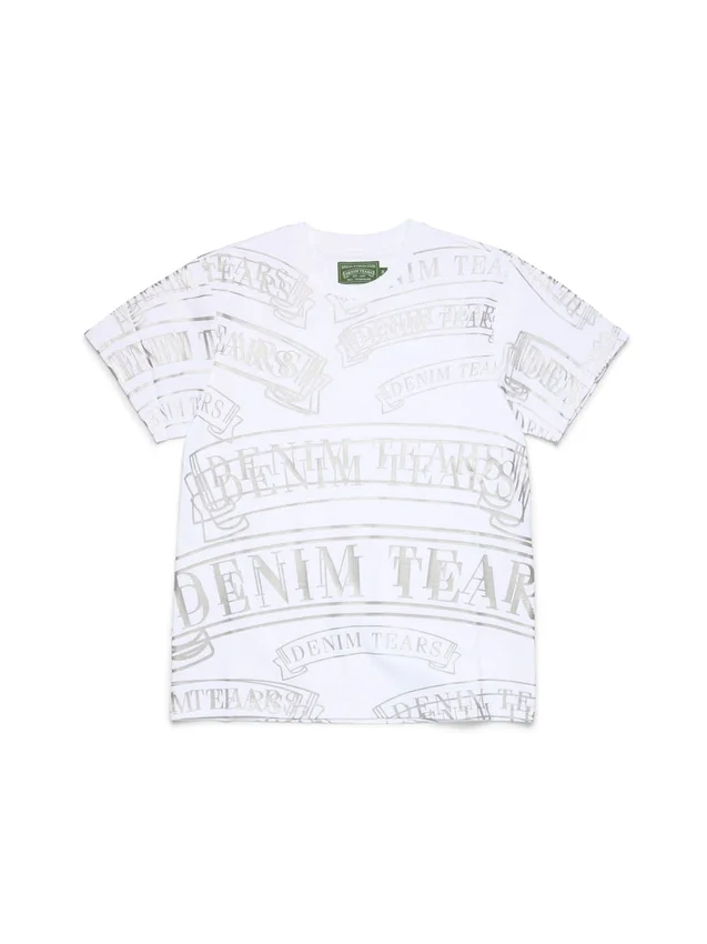 T-shirt ADG à imprimé bannière, blanc