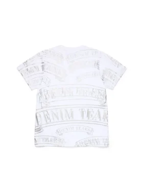 T-shirt ADG à imprimé bannière, blanc