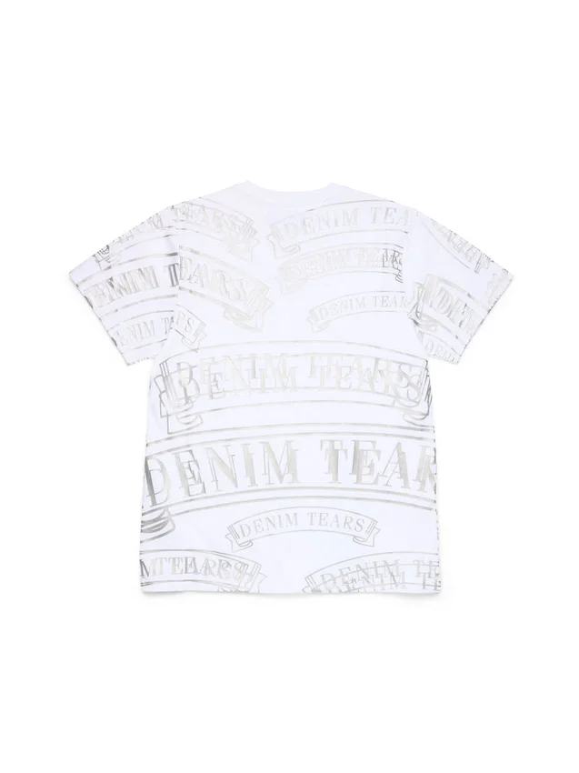 T-shirt ADG à imprimé bannière, blanc