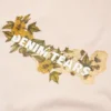 T-shirt « Cotton Floral Logo » beige