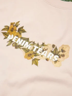 T-shirt « Cotton Floral Logo » beige