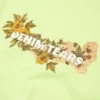 T-shirt « Cotton Floral Logo » vert citron