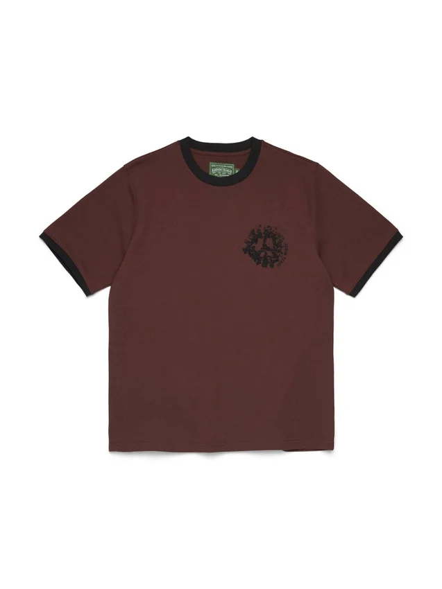 T-shirt Denim U Ringer marron