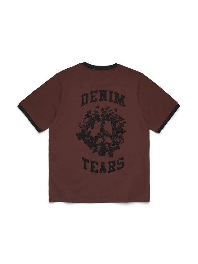 T-shirt Denim U Ringer marron