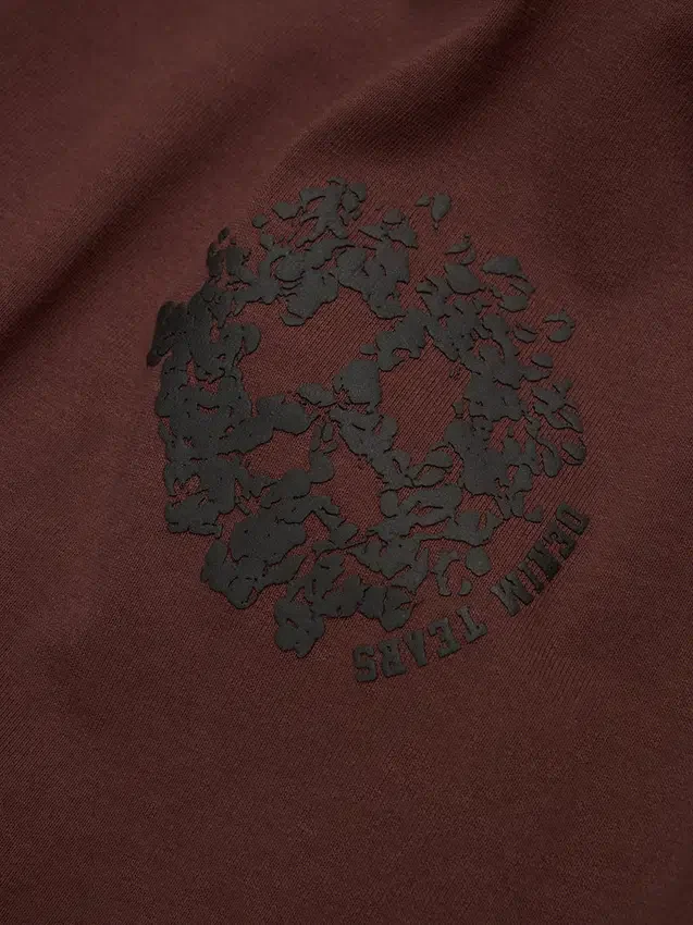 T-shirt Denim U Ringer marron