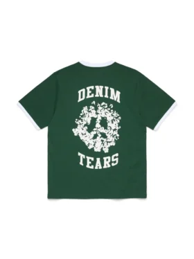 T-shirt Denim U Ringer vert