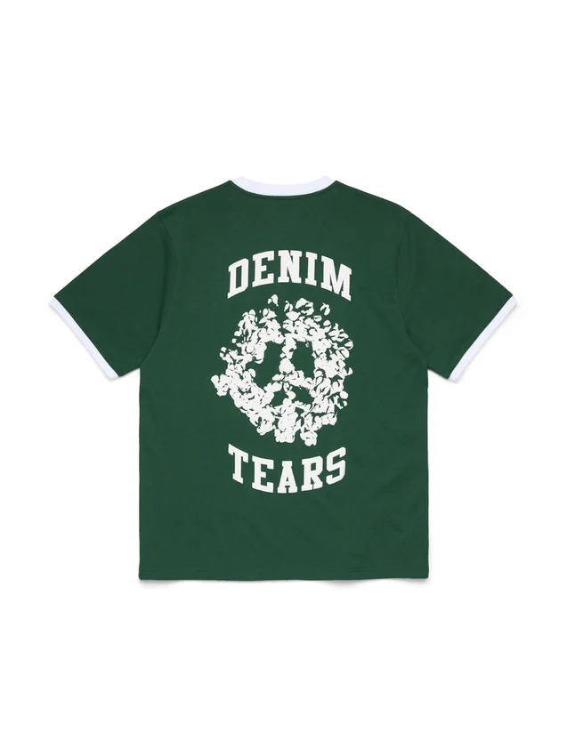 T-shirt Denim U Ringer vert