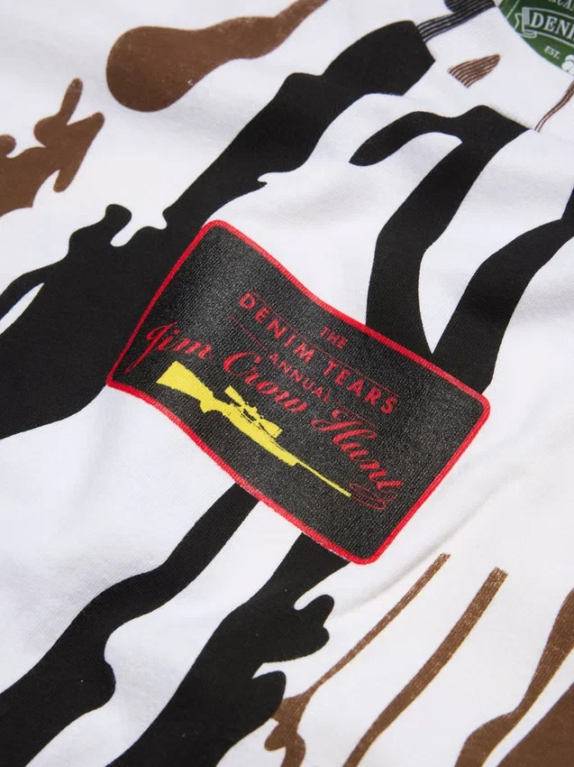 T-shirt « Jim Crow Hunt » blanc camouflage