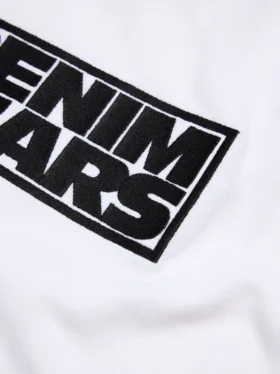 T-shirt Larmes de Denim blanc