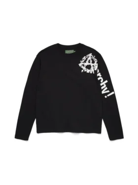 T-shirt à manches longues « Anarchy Wreath » noir
