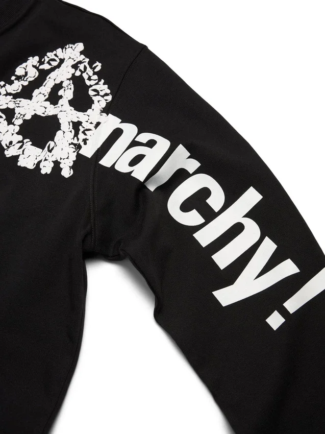 T-shirt à manches longues « Anarchy Wreath » noir