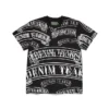 T-shirt noir à imprimé bannière ADG