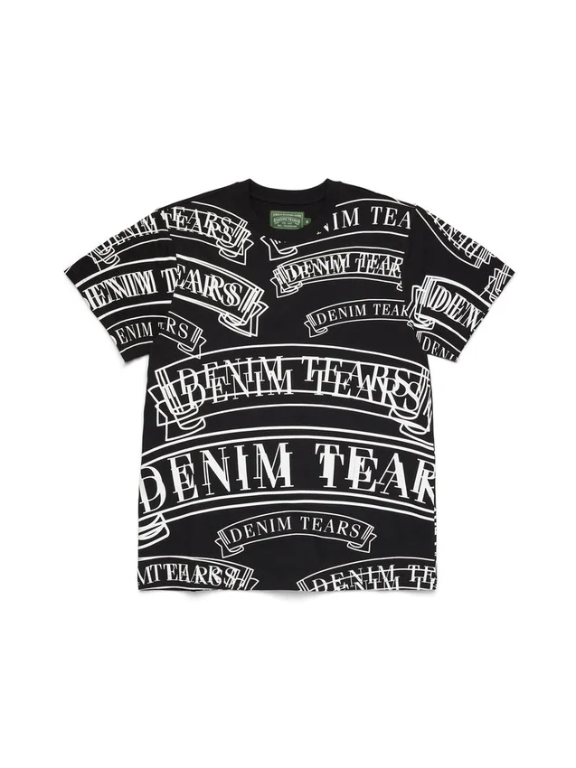T-shirt noir à imprimé bannière ADG