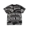 T-shirt noir à imprimé bannière ADG