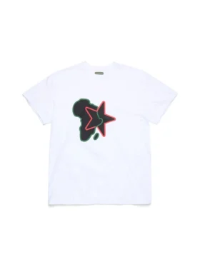 T-shirt Pan-African Star blanc