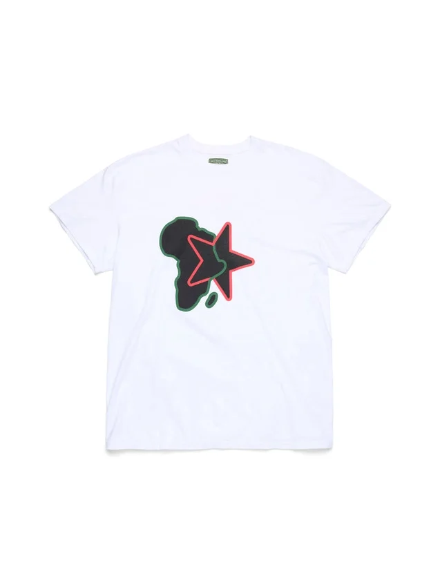 T-shirt Pan-African Star blanc