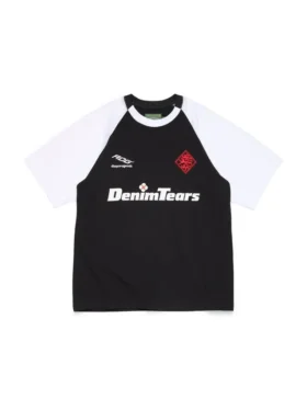 T-shirt raglan DT Football noir