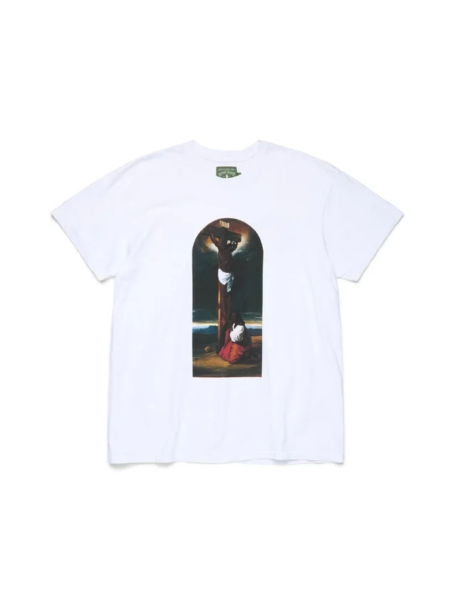T-shirt « Sainte Marie-Madeleine au pied de la croix » – Blanc
