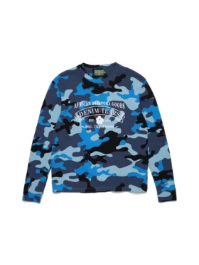 T-shirt thermique ADG bleu camouflage