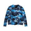 T-shirt thermique ADG bleu camouflage