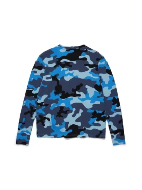 T-shirt thermique ADG bleu camouflage