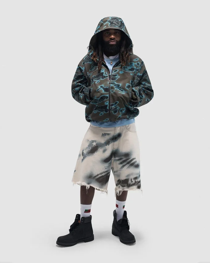 Veste d'extérieur « Cloud Camo » à coutures thermosoudées