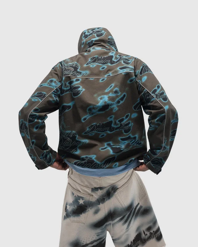 Veste d'extérieur « Cloud Camo » à coutures thermosoudées