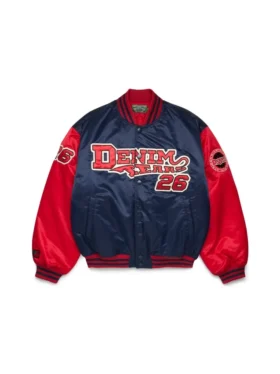 Veste de baseball DT « Varsity » bleu marine
