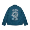 Veste de coach Peace Wreath bleue