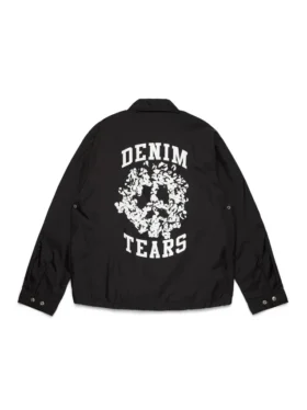 Veste de coach Peace Wreath noire