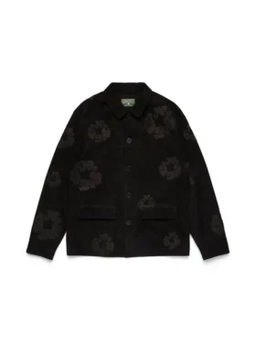 Veste de soudeur en daim avec Couronnes de Cotton Wreath, noire