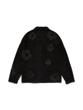 Veste de soudeur en daim avec Couronnes de Cotton Wreath, noire